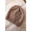 Čiapka s fleecom Sylwia K244 tmavo béžová