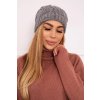 Čiapka s fleecom Sylwia K244 tmavo béžová