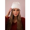 Čiapka s vyhrnutím Marzena K206 biela