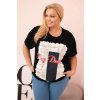 Dámska bavlnená blúzka Plus Size s potlačou Day Dream biela + ťavia