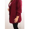Elegantné béžové dámske sako Plus Size