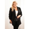 Elegantné béžové dámske sako Plus Size