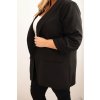 Elegantné béžové dámske sako Plus Size