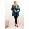 Elegantné béžové dámske sako Plus Size