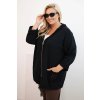 Dámska mikina Plus Size bavlnená oversize s dlhým rukávom béžová