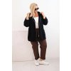 Dámska mikina Plus Size bavlnená oversize s dlhým rukávom béžová