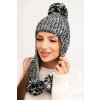 Dámska čiapka ušianka Emma K343 čierna