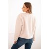 Dámska srsťová bunda bez zapínania béžová