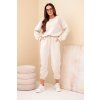 Súprava mikina + nohavice maslová biela