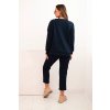 Dámska dresová súprava z viskózy s prešívanou mikinou a nohavicami fango