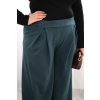 Dámske nohavice Plus Size so širokou nohavicou a pásom ťavia farba
