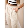 Nohavice s vreckami Summer Punto svetlo béžové