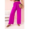 Nohavice so širokými nohavicami tmavo fialové