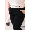 Dámske nohavice Punto Milano Winter Plus Size s opaskom čierne