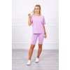 Komplet top+legíny fialový