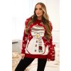 Vianočný sveter s červeným snehuliakom