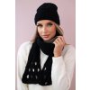 Dámsky komplet so šálom Julita K382 čierny