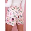 Dámska sukňošortka s kvetmi ecru