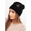 Dámska zimná vlnená čiapka s kryštálmi a vzorom K455 biela