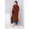 Dlhý kardigan sveter cappuccino
