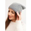 Dámska zimná vlnená čiapka s kamienkami K453 biela