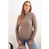 Dámsky sveter s polorolákom z mäkkého úpletu fango