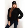 Dámsky sveter čierny jemný mohér