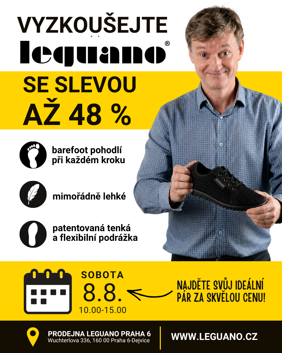 Česko obouvá leguano pro přirozený pohyb každý den