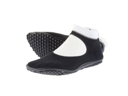 leguano ballerina schwarz weisser bund