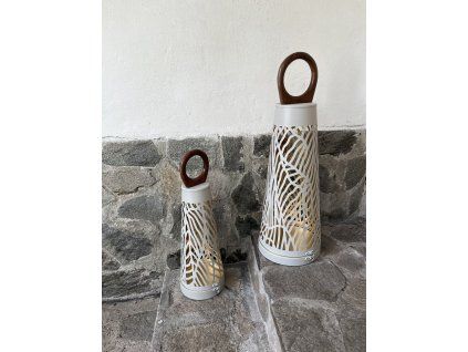Konická lucerna béžovozlatá