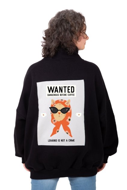 mikina oversized rolak cerna wanted 3