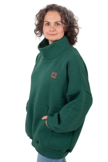 mikina oversized rolak zelena 1