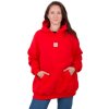 mikina oversized kapuce cervena 2