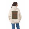mikina oversized kapuce ecru srdce plne