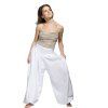 damske haremove kalhoty aladinky bile