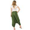 Damske haremove kalhoty 2v1 zelena 2