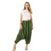 Damske haremove kalhoty 2v1 zelena 1
