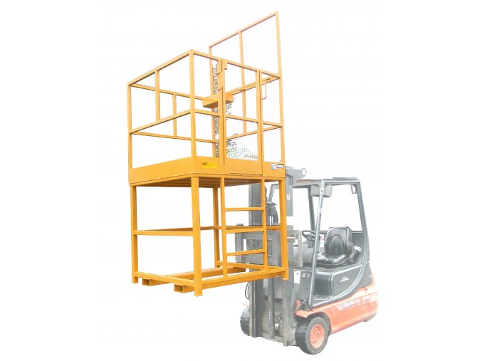 Zvýšená montážní plošina pro vysokozdvižný vozík PR1212-Z, rozměr 1200x1200 mm