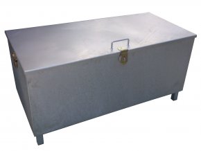 Pozinkovaný kontejner na použité žárovky, filtry a akumulátory, 375 l