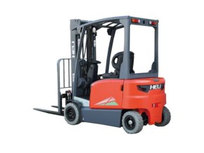 Tříkolový elektrický vysokozdvižný vozík EFGM 316 s boční výměnou baterie, nosnost 1600 kg