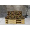 SEDÁKY NA PALETY OUTDOOR | PEVNÝ MOLITAN | PREMIUM LÁTKY tl. 10cm (Barva PREMIUM TRIKOLORA, Velikost 60 x 40)