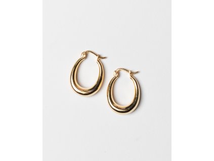 Oval Earrings Gold