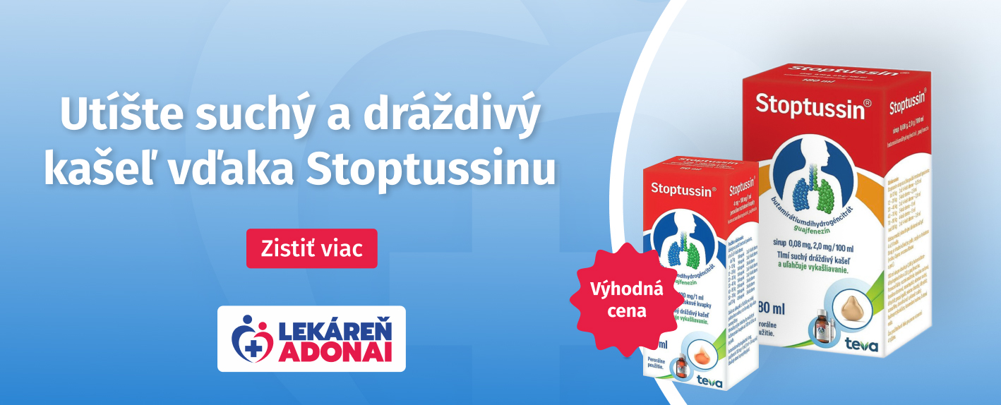 Utíšte suchý a dráždivý kašeľ vďaka Stoptussinu | Lekáreň ADONAI – online lekáreň