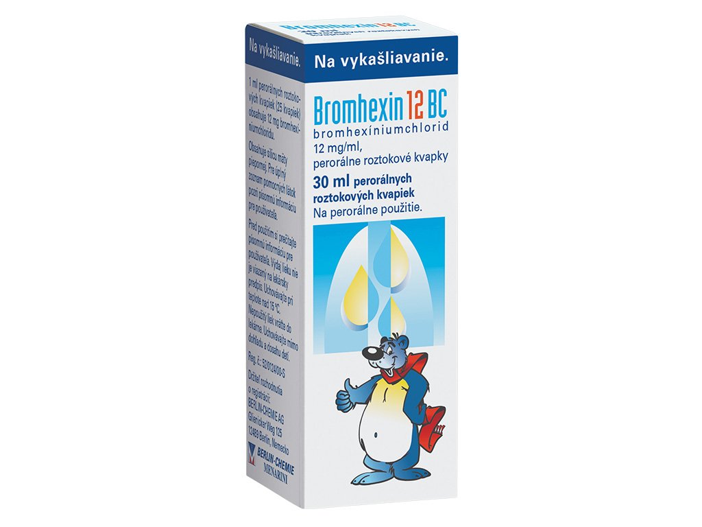 Bromhexin 12 BC kvapky 30 ml