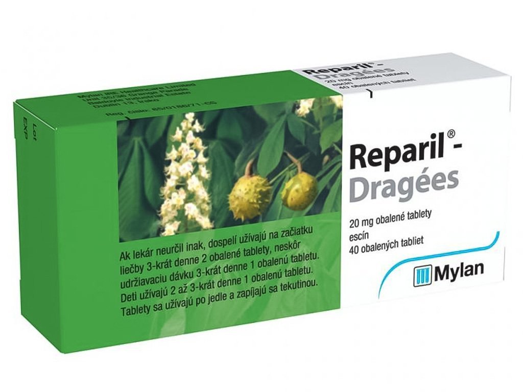 Lekáreň Adonai Reparil-Dragées 20 mg | 40 tbl