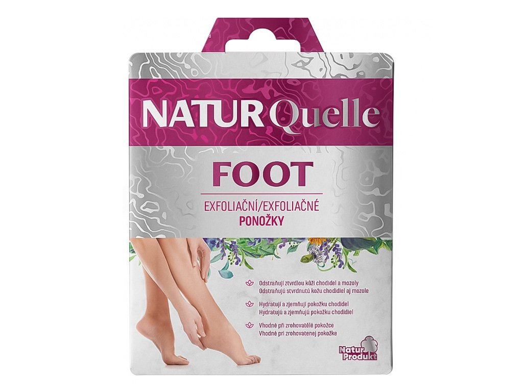 Lekáreň Adonai NATURQuelle FOOT Exfoliačné ponožky | 1 ks