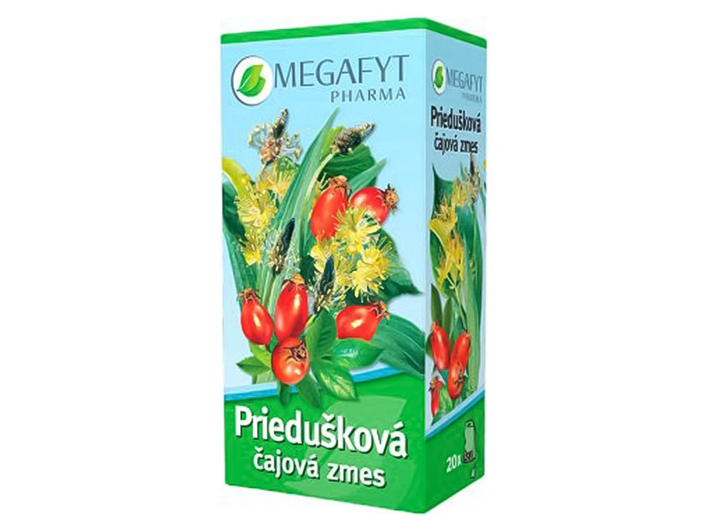MEGAFYT Priedušková čajová zmes 20x 1,5 g