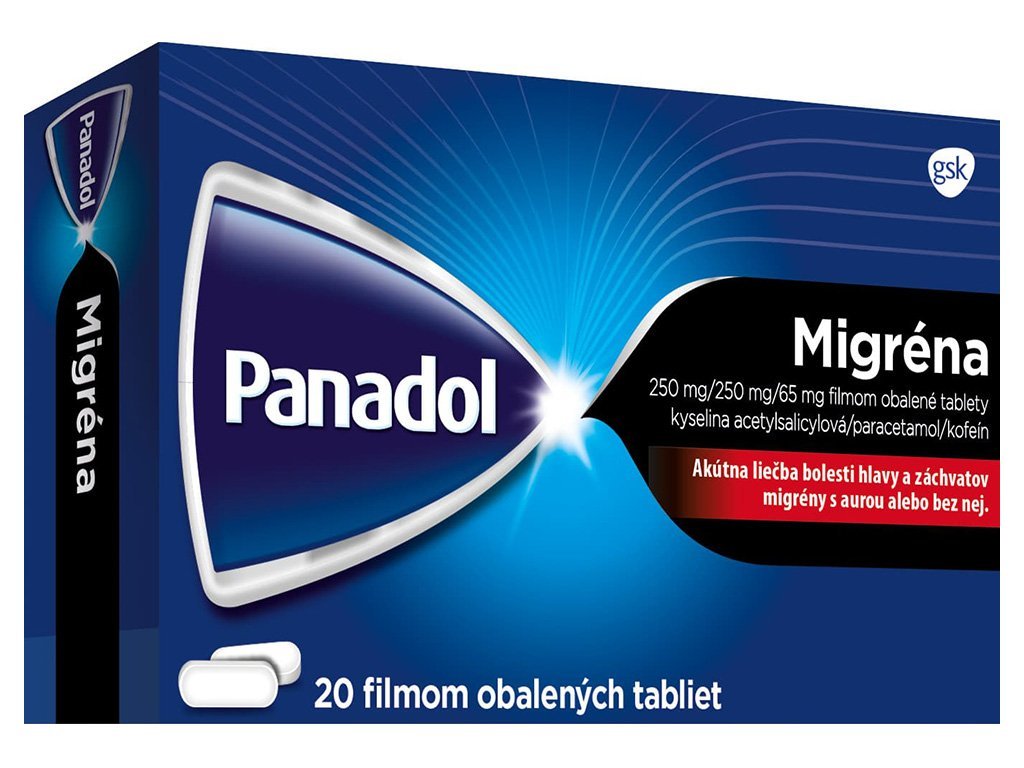 Lekáreň Adonai Panadol Migréna 250 mg | 20 tbl