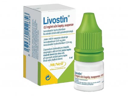 Livostin 0,5 mg ml očné kvapky 4 ml