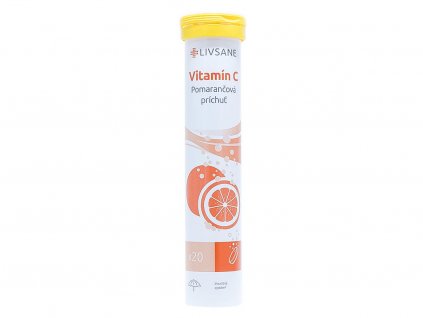 LIVSANE Vitamín C pomaranč 20 šumivých tabliet
